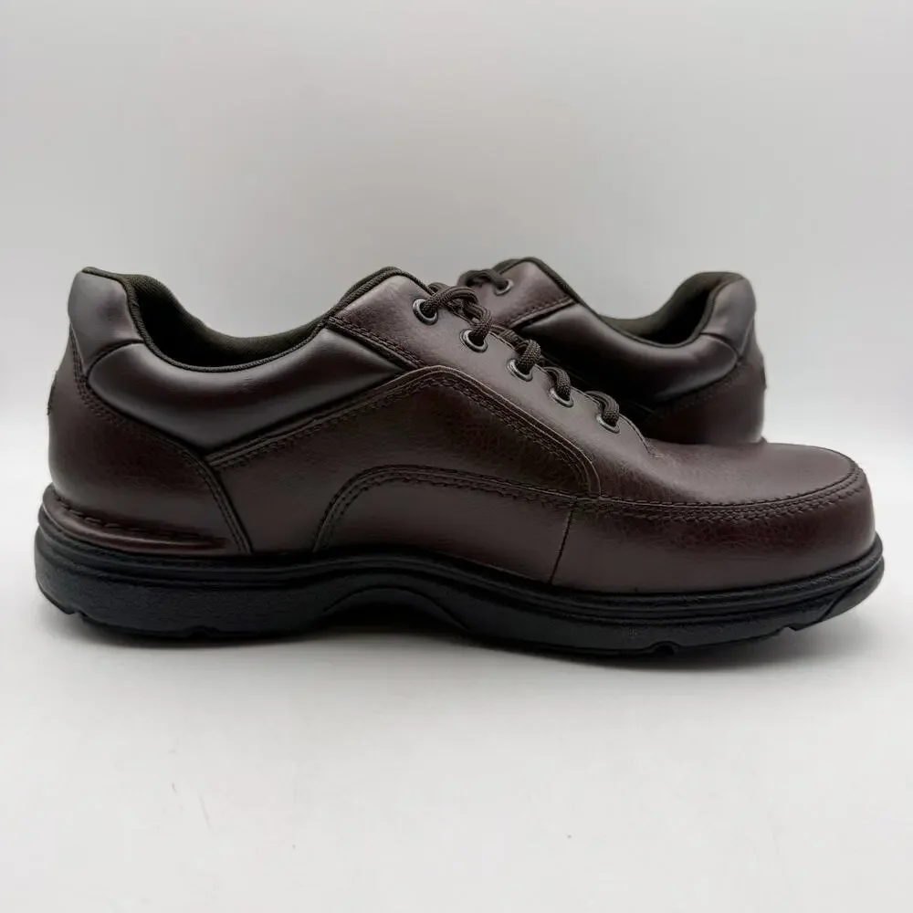 Rockport Mens Eureka Sneakers US 11.5 XWIDE EU 46 Brown Leather EUC